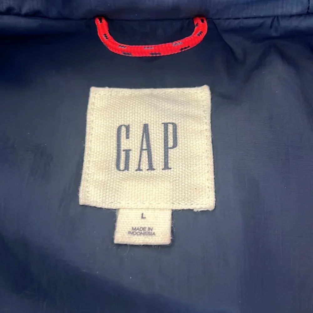 Gap Red, White, and Blue Puffer Jacket